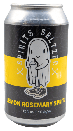 lemon rosemary spritzer seltzer
